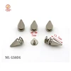 7mm cone shape rivet studs with screw fashion metal spikes