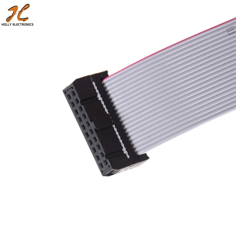 Gray Flat Ribbon Data Cable 20cm Usb Asp Isp Jtag Avr Wire 10p Idc Flat