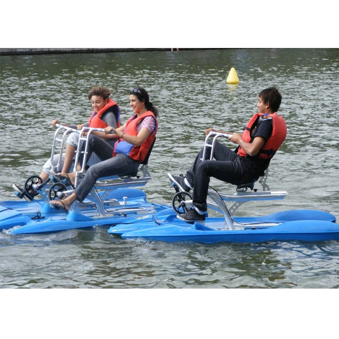 bicycle floating on water