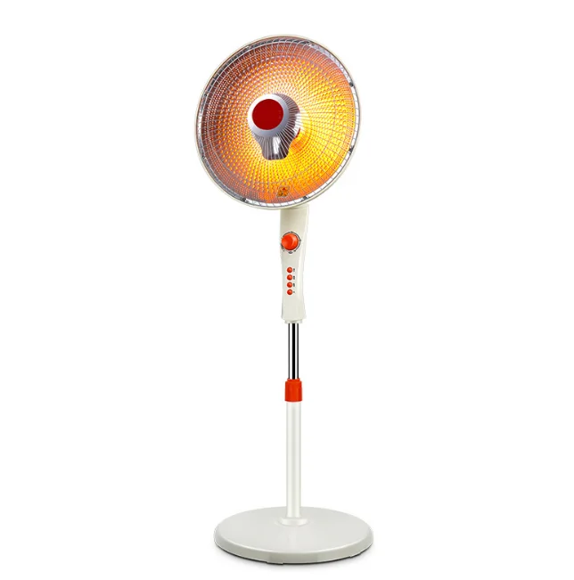 Standing carbon fiber electric fan heater adjustable Freestand fan shaped Oscillating 900w infrared heater