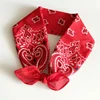 One Stop Fashion Accessories Suppliers Elegant Handmade Cotton Bandana Paisley Fabric Hair Wrap Headband with Bow Knot