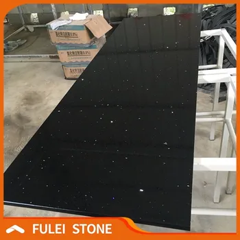 Cheap Wholesale Price Black Sparkle Galaxy Quartz Stone Countertop