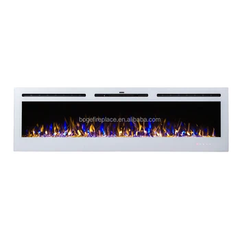 Wall Mount Electric Fireplace 72 With Crackling Sound Bluetooth