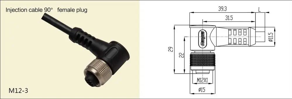 Разъем m12 мама прямой a code 4pin зажим на защелках fas 64f941