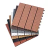 Waterproof Interlocking Sanded Hollow M Type WPC DIY Decking Tiles For Garden