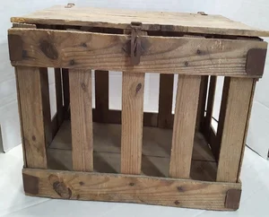 Vintage Primitive Wooden Chicken Crate