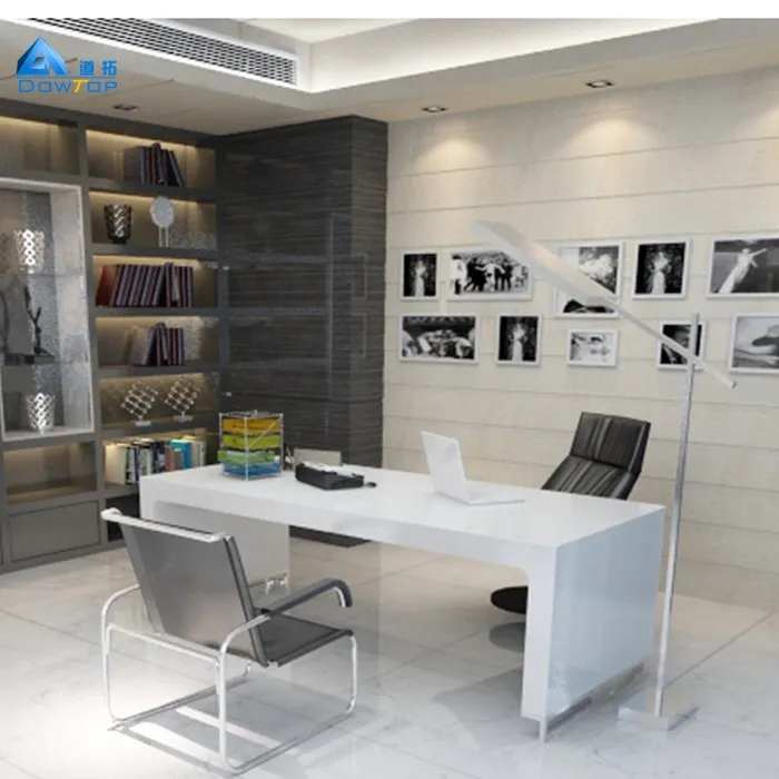 Modern Office Furniture White Table Luxury Boss Desk Table Luxury Boss Office Desk