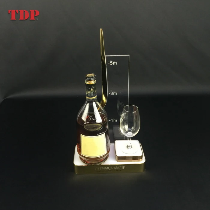 Custom Design Wholesale Acrylic Wine Bottle Glorifier Led Lighting Base