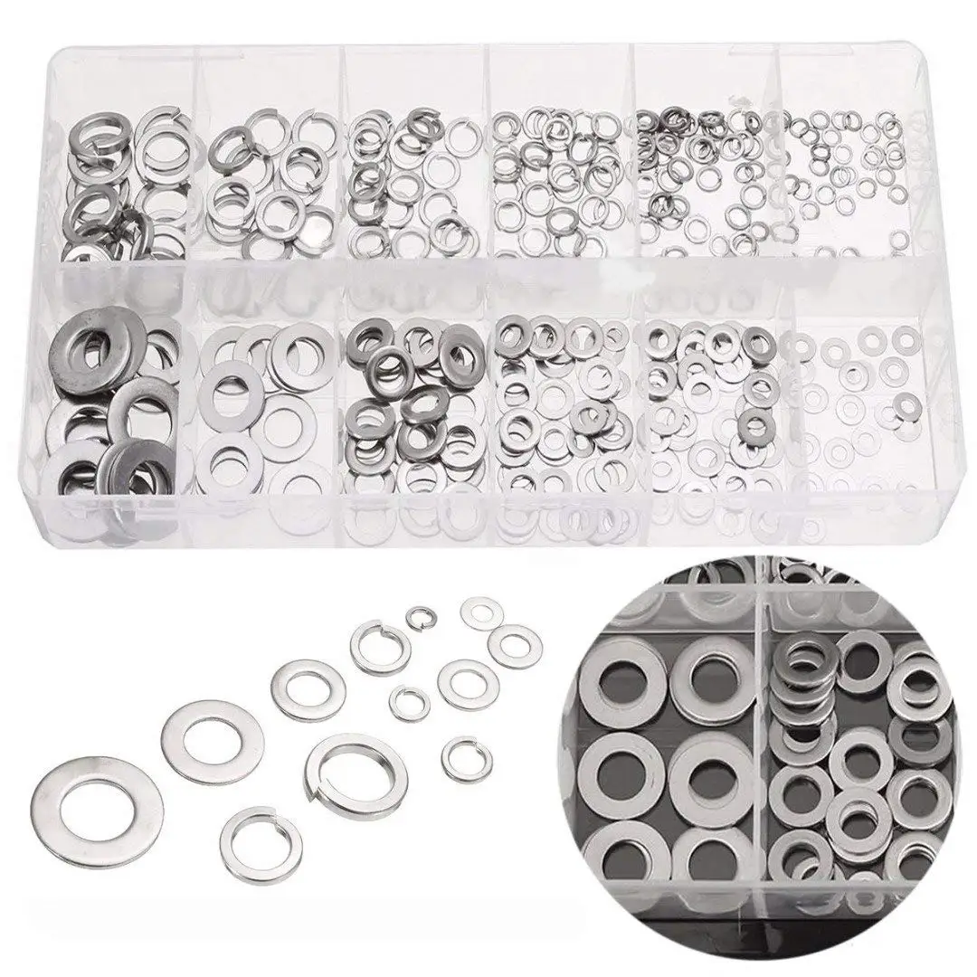 M12 1000 Assorted Metric Zinc Plated Steel Spring Washers Square DIN7980 M3