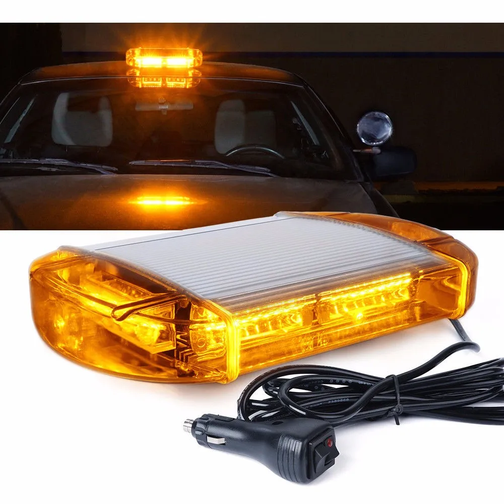 24 Led Car Top Roof Amber Warning Mini Lightbar H609b - Buy Led ...