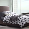 Latest Black white Gray Diamond New Plaid Stripe Polyester Bedding set sheet quilt duvet cover