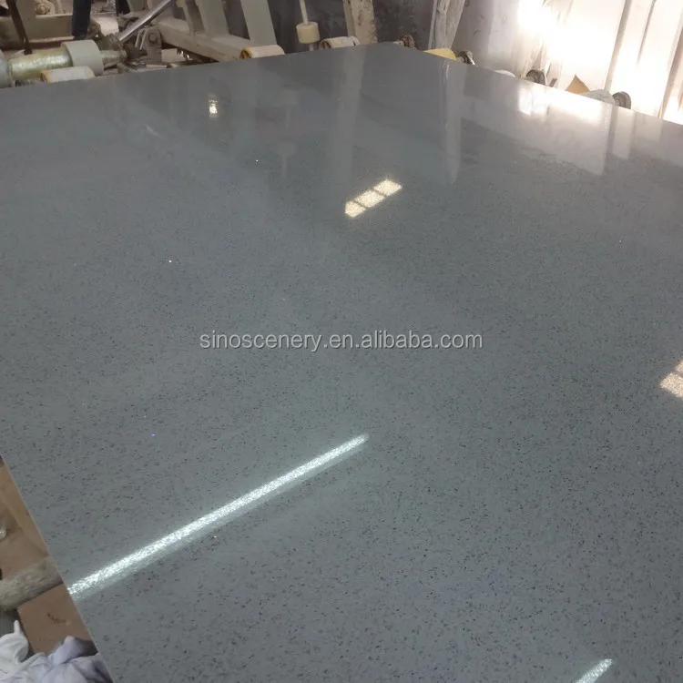 Gray Quartz Koris Artificial Marble Solid Surface For Polished