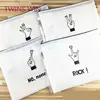 luxury office stationery Multifunctional stylish A4 size silicone zipper design fire resistant document bag file folder 496
