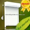 Manual strap roller shutter window