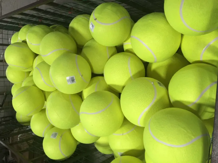 custom design color/size,big size inflatable 6"jumbo tennis ball