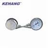 Bottom Connection bimetal boiler pipe thermometer industrial temperature measuring gauge