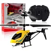Plastic 2.4G 2CH Mini Drone Flying RC Helicopter With Led Light Kid Toys