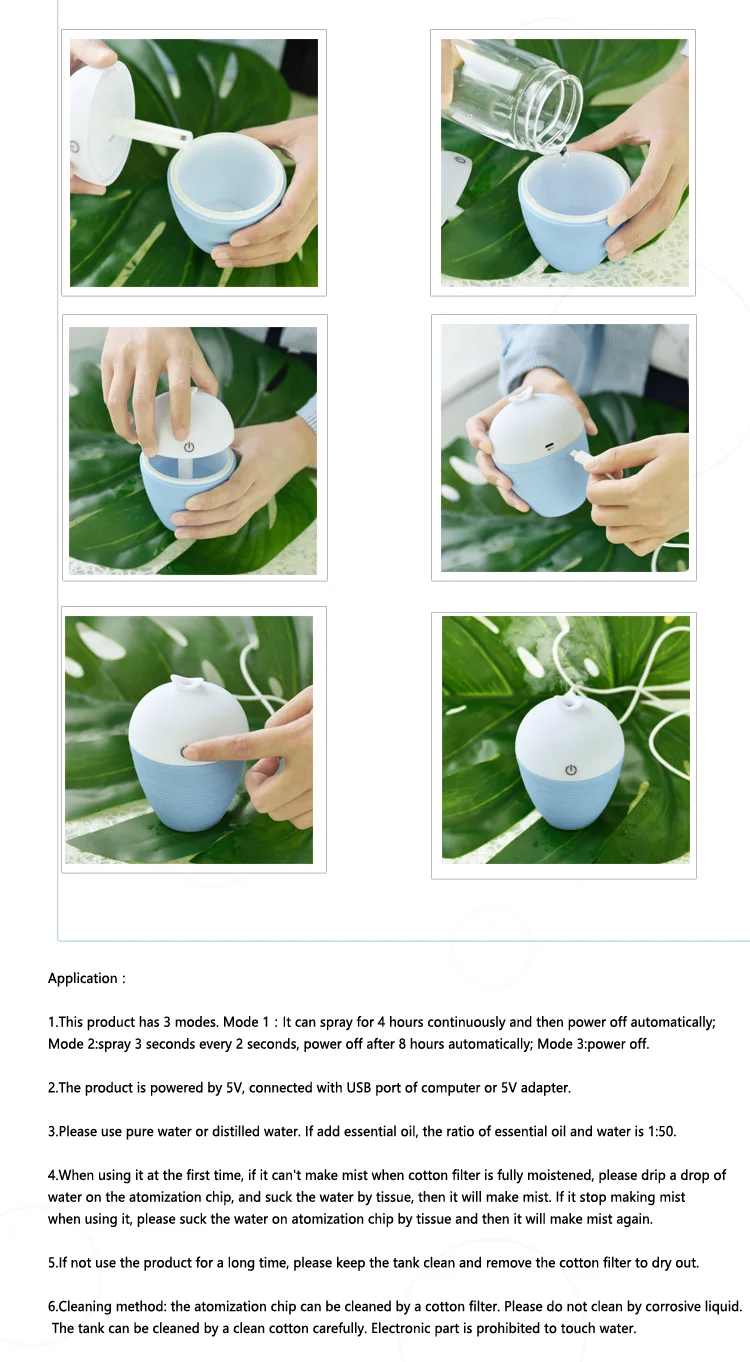 New product! Wholesale mini usb air humidifier car aroma diffuser