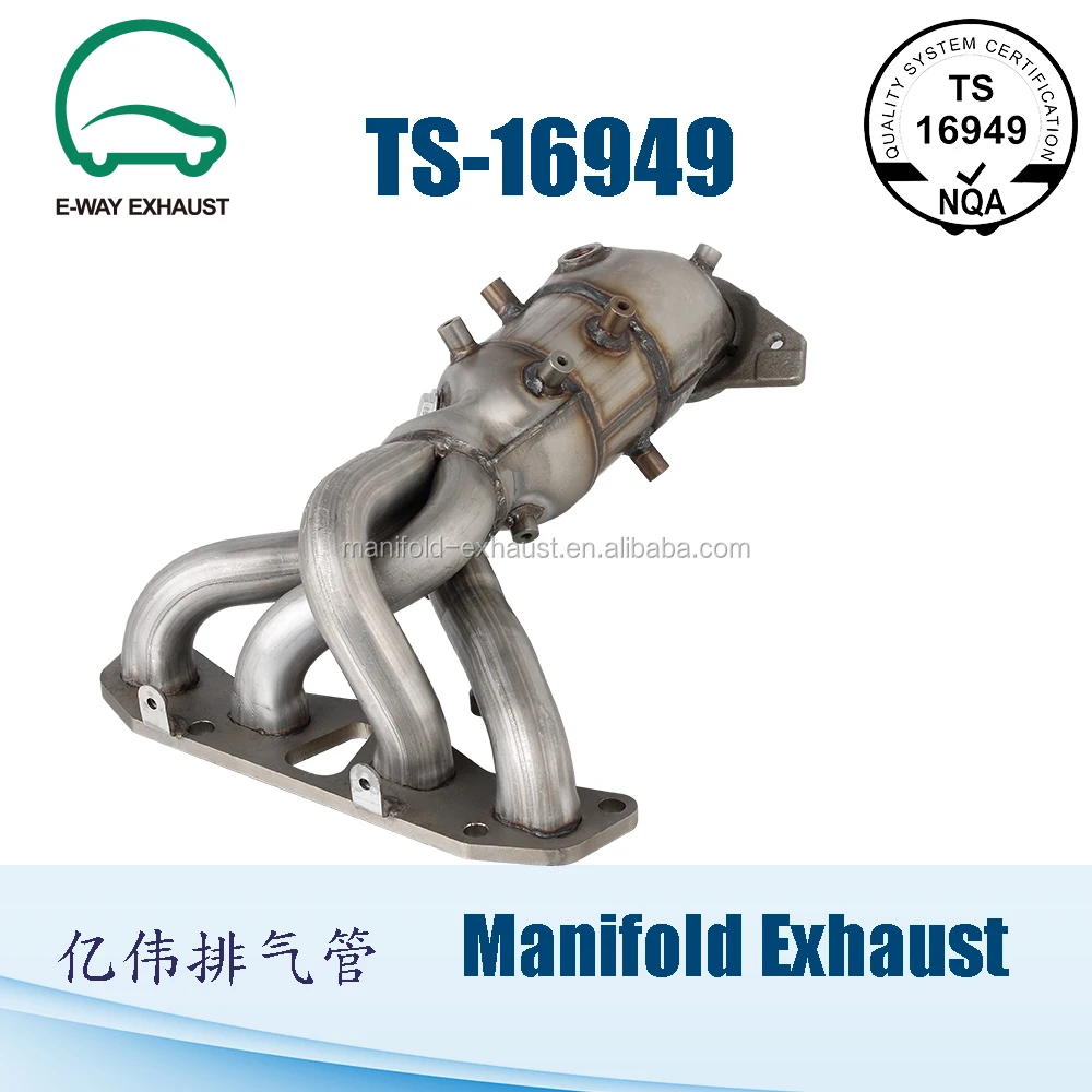 674659yw Exhaust Manifold With Integrated Car Catalytic Converter For