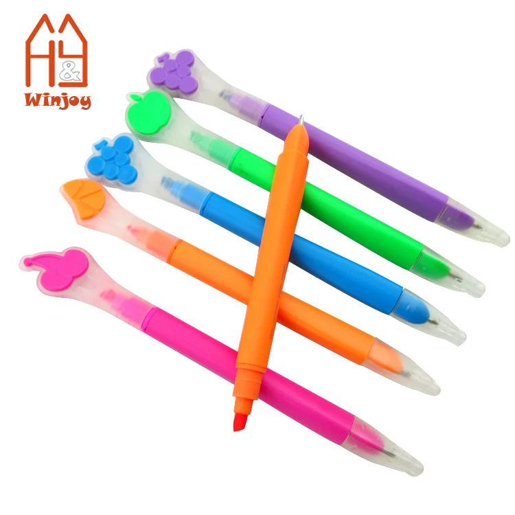 Custom Cheap Dual Tip Marker Highlighter Pen,Doubled Ended Art Markers