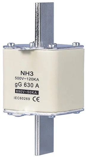 NH000 NH00 NH0 NH1 NH2 NH3 NH4 250V 440V 500V 690V 1000V AC DC 120KA PPN-33 PPN-35 PPN-37 PPN-39 Low voltage HRC NH Fuse Link