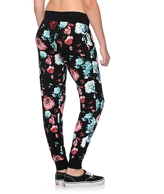 floral joggers