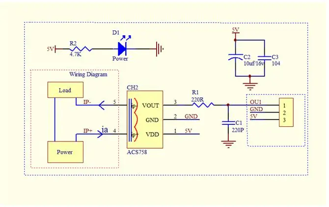 Acs758lcb 050b схема подключения