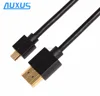 D type hdmi to micro hdmi cable, male to male plastic slim hdmi cable