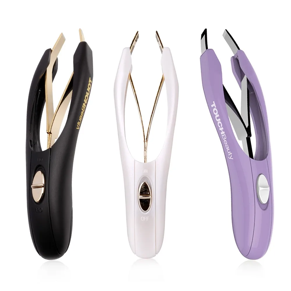 Customized Private Label Led Light Electric Eyebrow Tweezers Buy