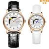 Customize Stainless steel custom Logo moon phase watch for men