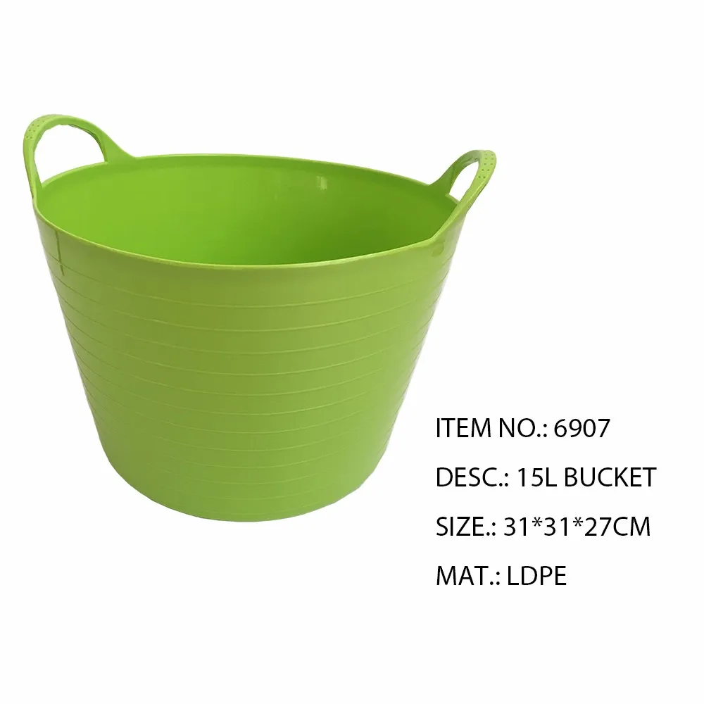 plastic buckets with handles