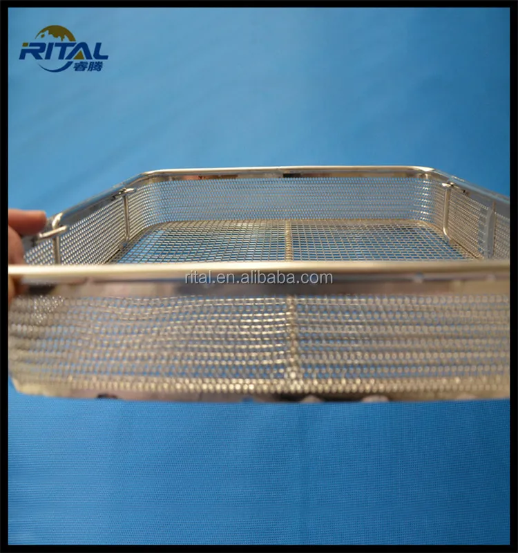 Stainless Steel Wire Mesh Kitchen Cooking Deep Frying Basket/chicken
