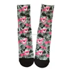 custom full terry one toe socks sublimation printed socks