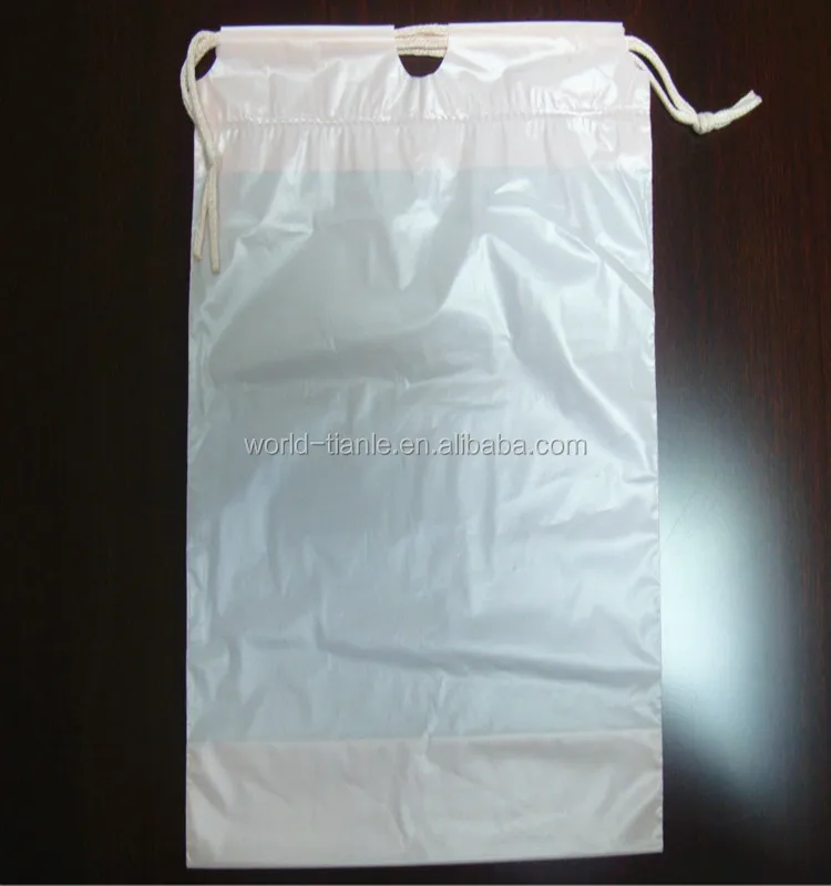 High Quality Plastic Drawstring Bag For Laundry,Shoes,Storage With Cotton String Buy Laundry
