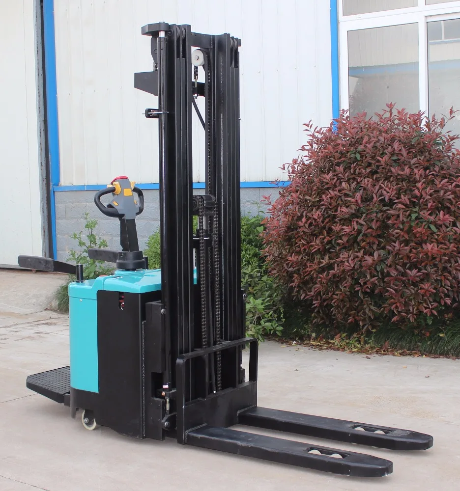 2 Ton Hydraulic Forklift Electric Pallet Stacker with 5m Lifting Height