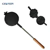 OEM 5 pcs heart shaped cast iron waffle pie iron with long rod