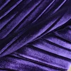 Hot Selling Purple Color Polyester Shiny Knit Drape Pleated Spandex Velvet Fabric for Clothing