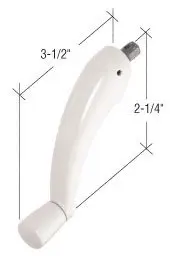 CRL White Pro-Drive Crank Handle by CR Laurence
