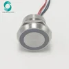 22mm flat round 5A LED momentary alternate stainless steel meter waterproof push button switch