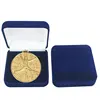 Round Shape 3D Design Gifts Dance Logo Awards Metal Medal With Velvet Box