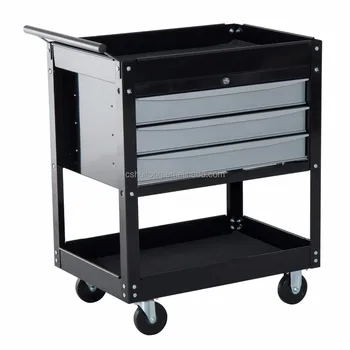 Metal Tool Cart 3 Drawers With Bbs Trolley The Metal Tool Cart 3 Drawers With Bbs Trolley