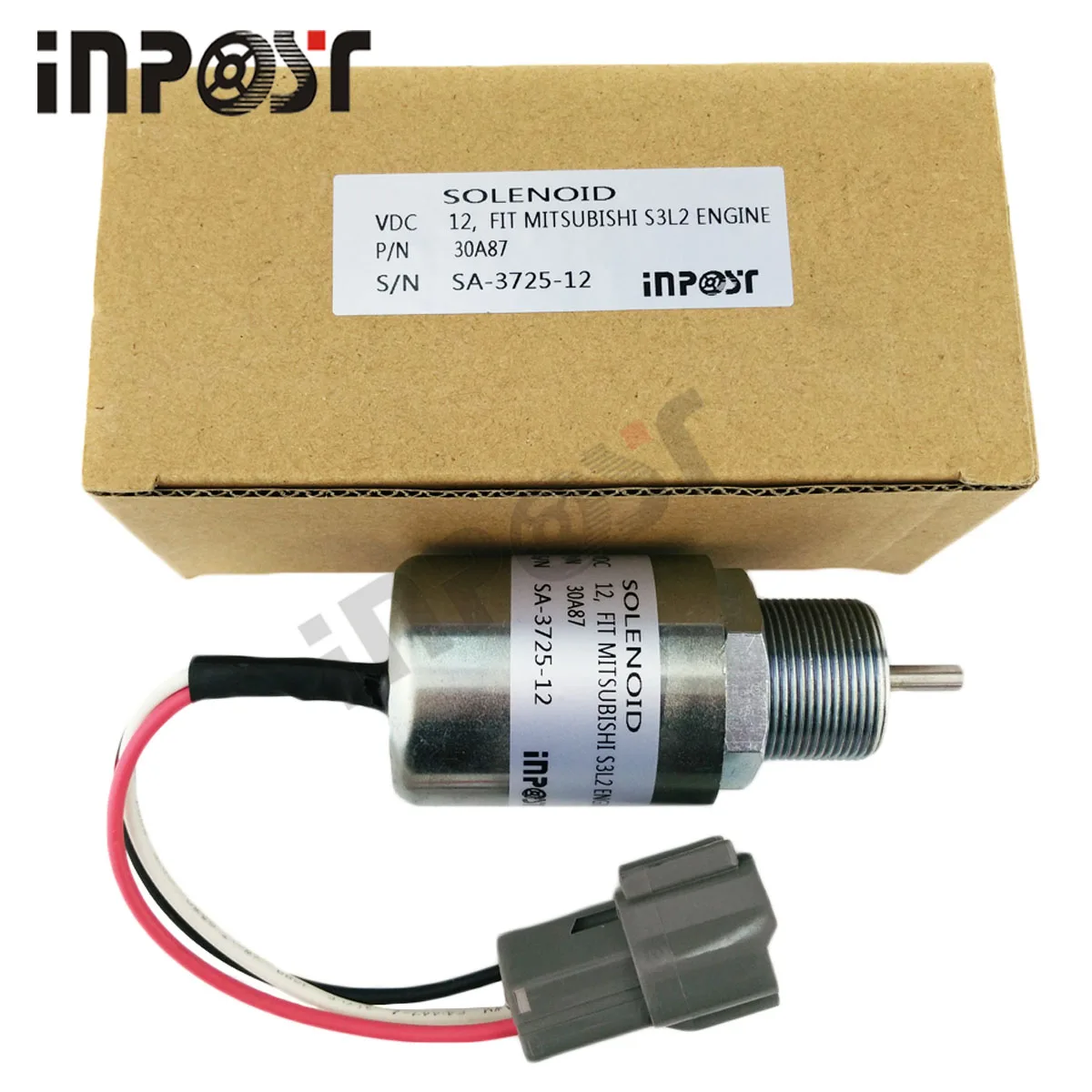 12V Fuel Shutdown Solenoid Valve - Replacement For Mitsubishi L2E L3E S3L S4L Engine & Volvo EC15 - View #13