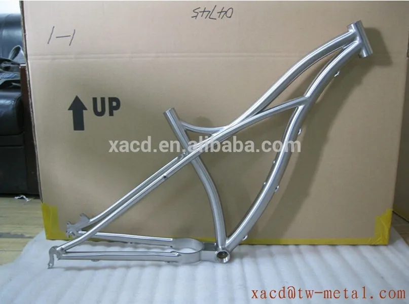 26inch Titanium Cruiser Bike Frame With Breeze Dropouts Customized