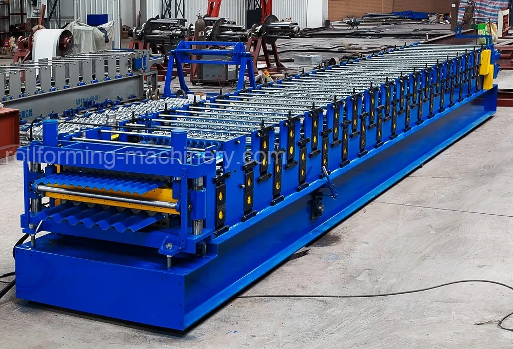 6.Double Layer Roofing Sheet Roll Forming Machine_