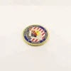 China factory custom zinc alloy die casting plate enamel epoxy resin wholesale crafts 3D laser logo OEM metal coin