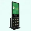 Energy saving self-service charging system rapid advertising LED display with 8 electronic locker phone charging kiosk