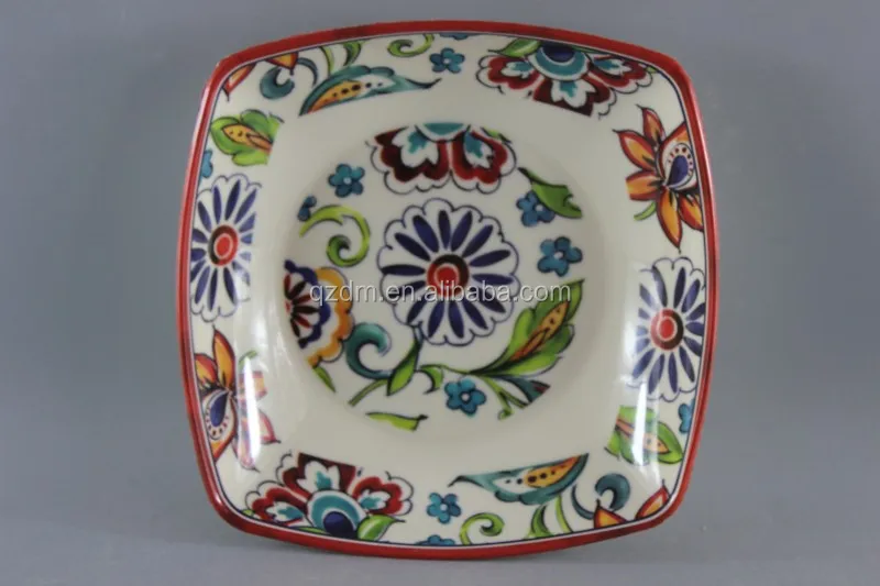 8inch Melamine Square suop plate, Deep Dishes