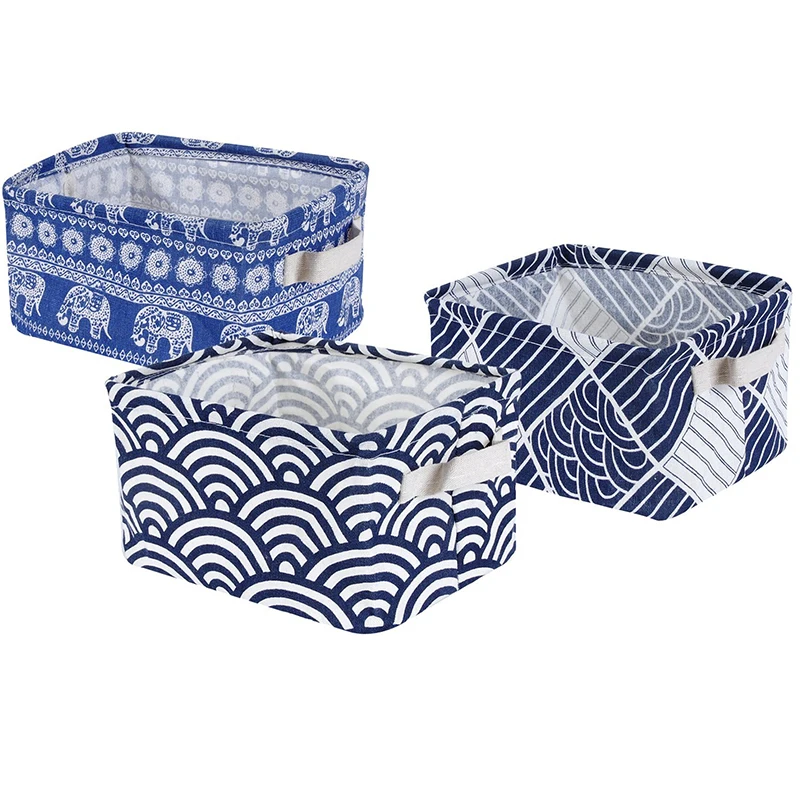 Venta al por mayor lino canasta de almacenamiento-Compre online los