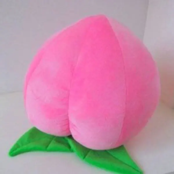 plush peach pillow