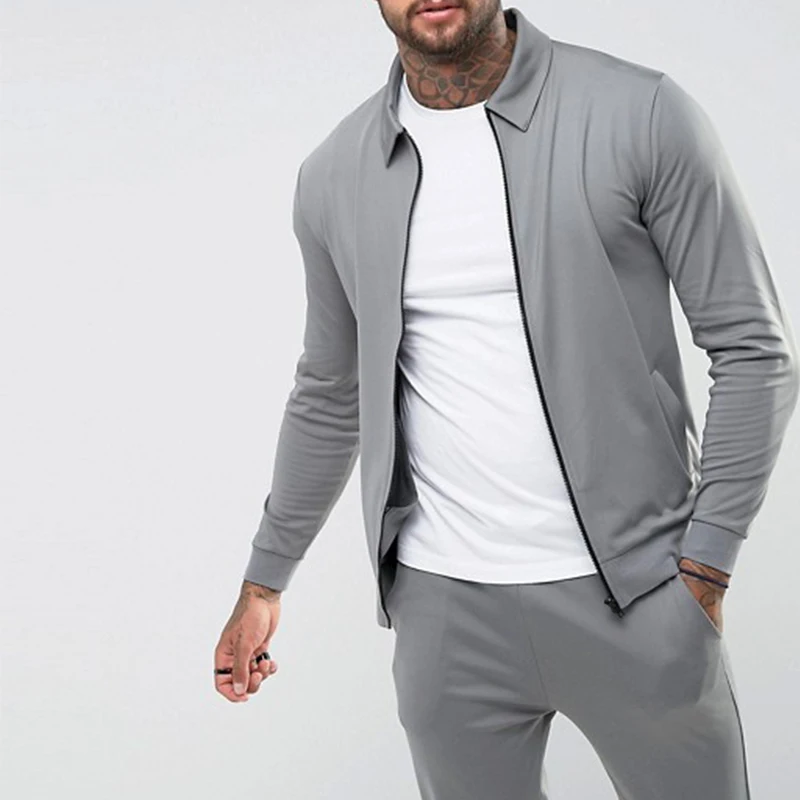 polo sweat suit grey